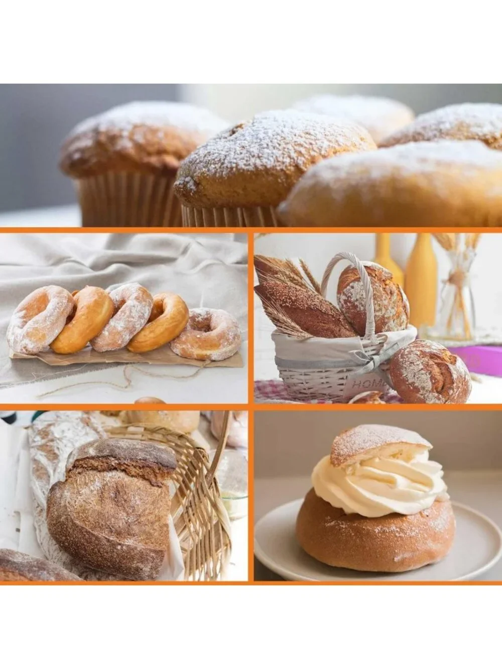 4-Piece Professional Baking Set: Pastry Cutter, Dough Blender & Sifter Tools